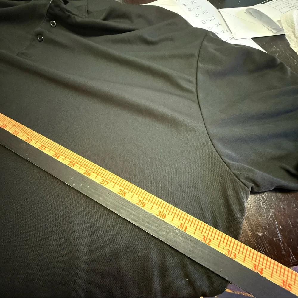 Real‎ Essentials Black Polo Shirt 4XL